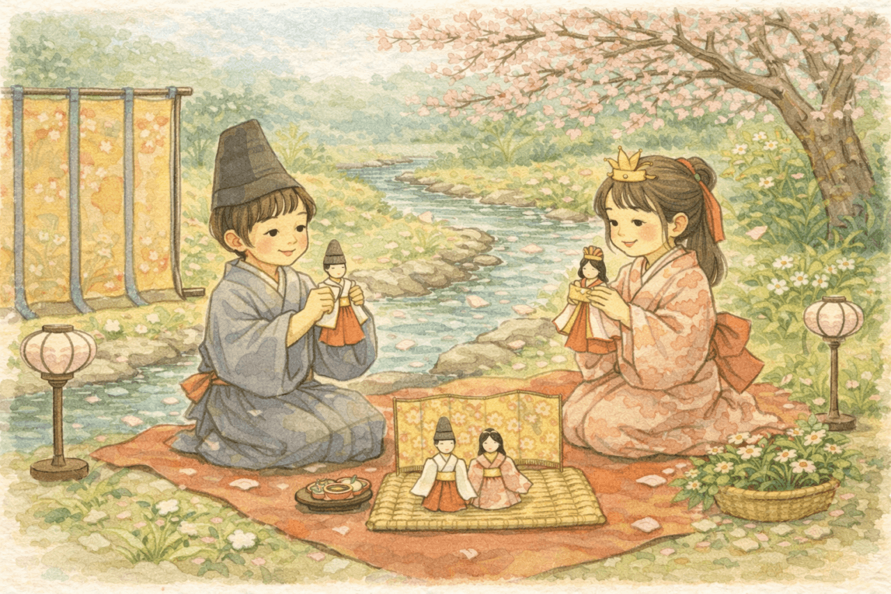 平安貴族のひな人形
