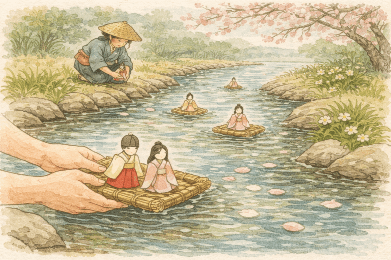 紙雛流し