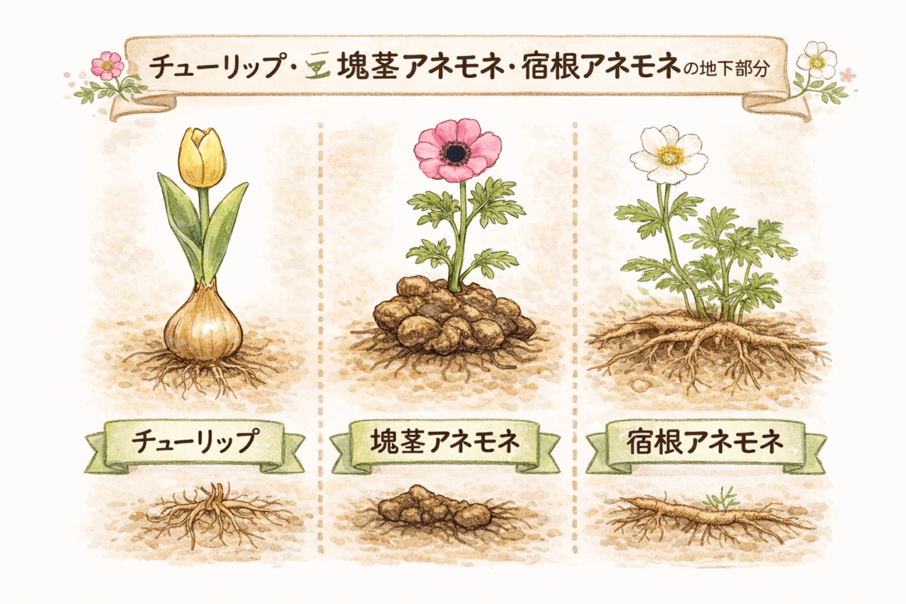球根の種類の違い
