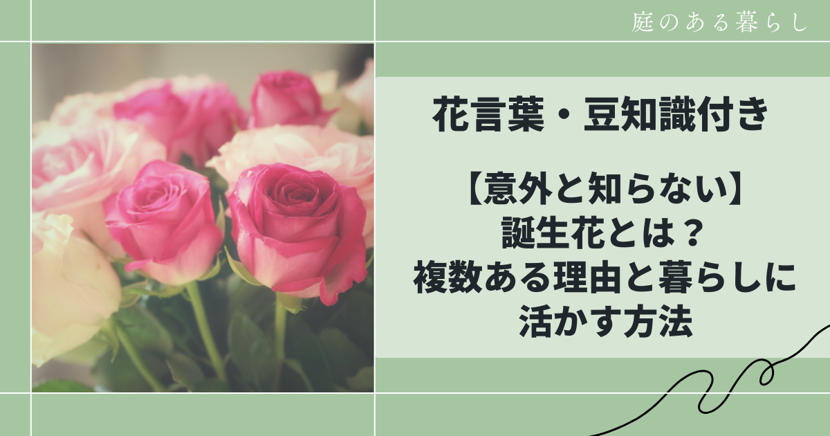 誕生花の種類についての記事サムネイル