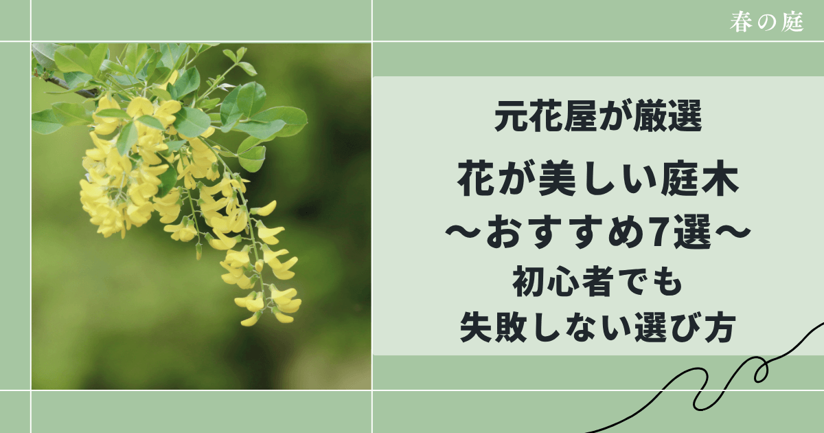 元花屋が厳選|花が美しい庭木おすすめ7選【初心者でも失敗しない選び方】